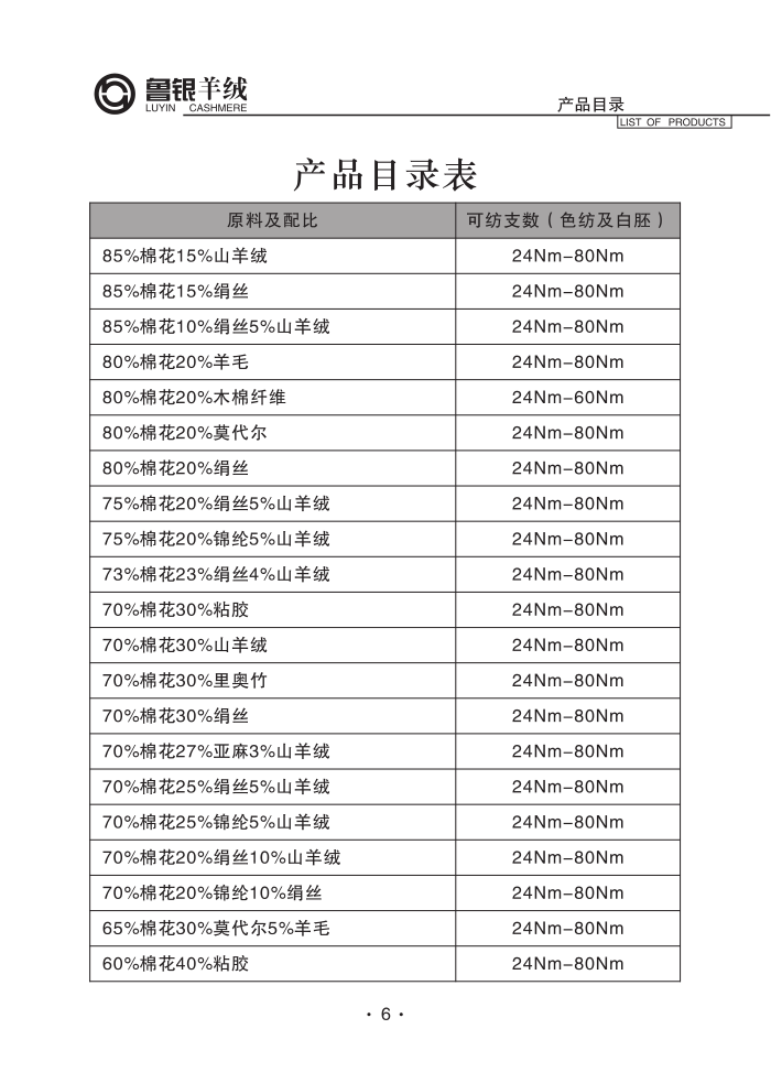 羊绒纺织产品目录册