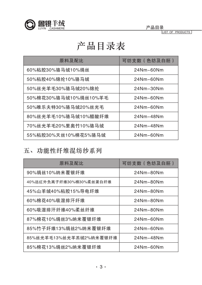 羊绒纺织产品目录册