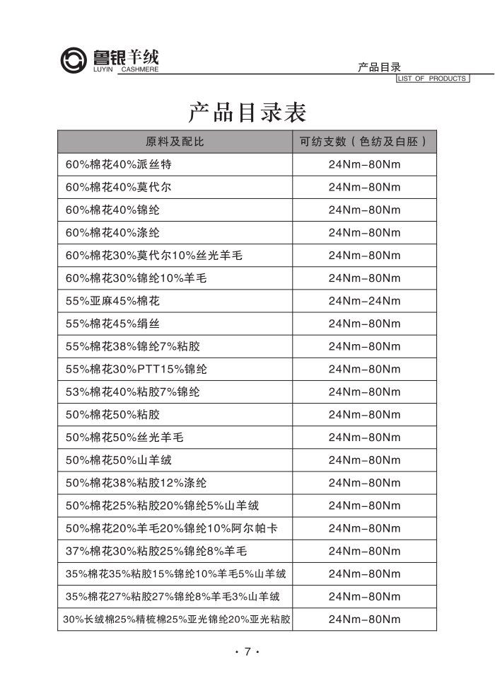 羊绒纺织产品目录册