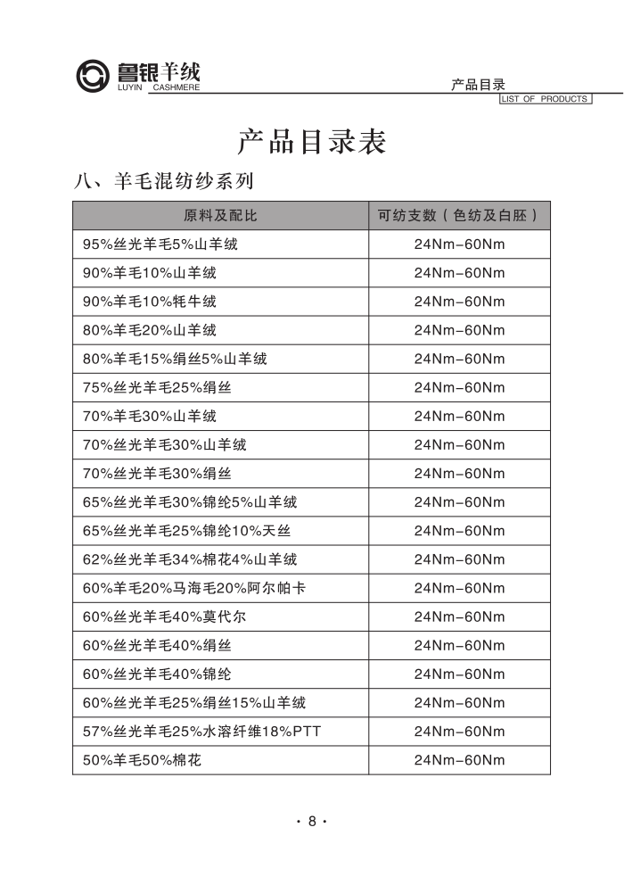 羊绒纺织产品目录册