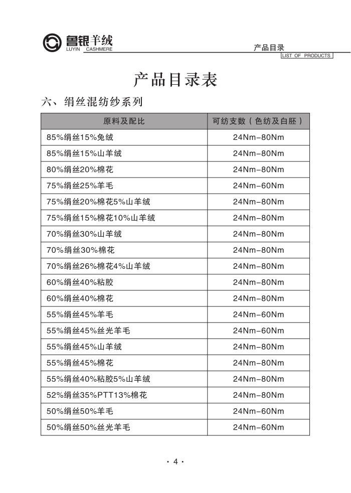 羊绒纺织产品目录册